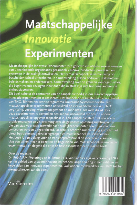 Achterkant van Maatschappelijke Innovatie Experimenten