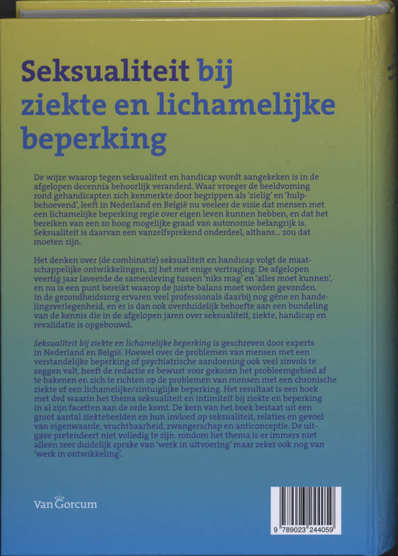 Achterkant van Seksualiteit bij ziekte en lichamelijke beperking