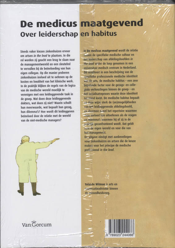 Achterkant van De medicus maatgevend