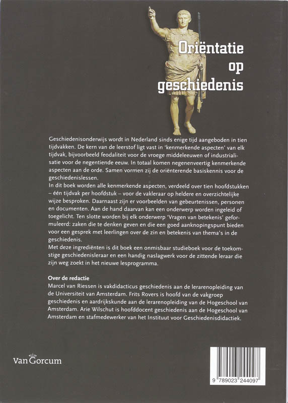 Achterkant van Orientatie op geschiedenis