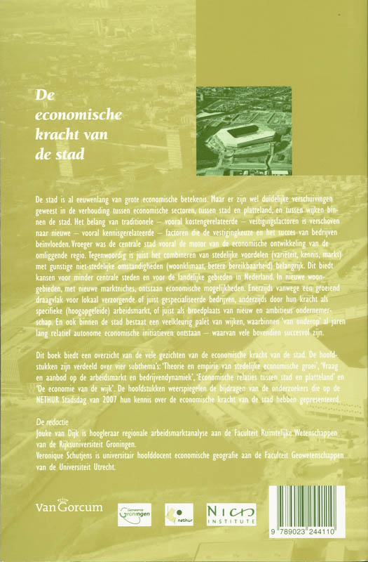 Achterkant van De economische kracht van de stad