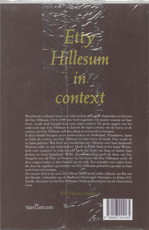 Achterkant van Etty Hillesum in context