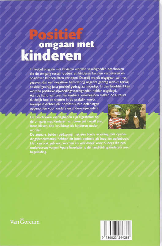 Achterkant van Positief omgaan met kinderen
