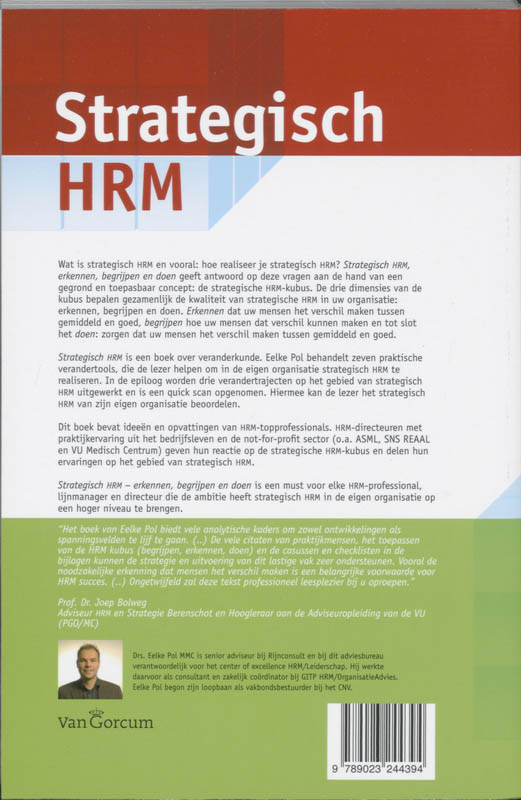 Achterkant van strategisch HRM