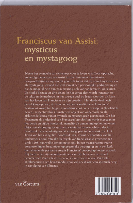 Achterkant van Franciscus van Assisi