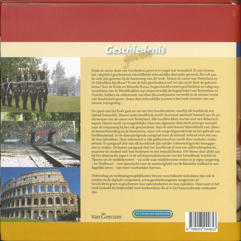 Achterkant van Geschiedenis geven