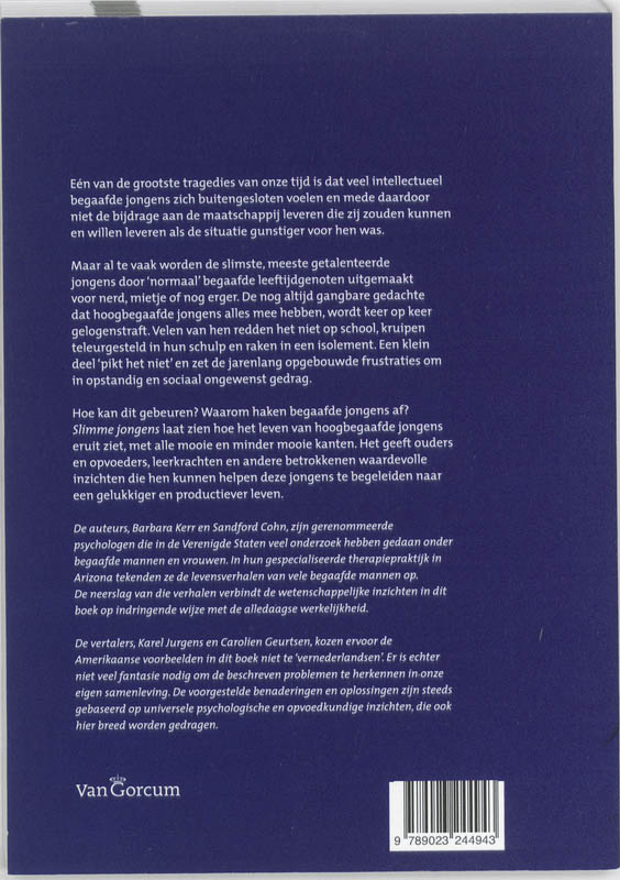 Achterkant van Slimme jongens