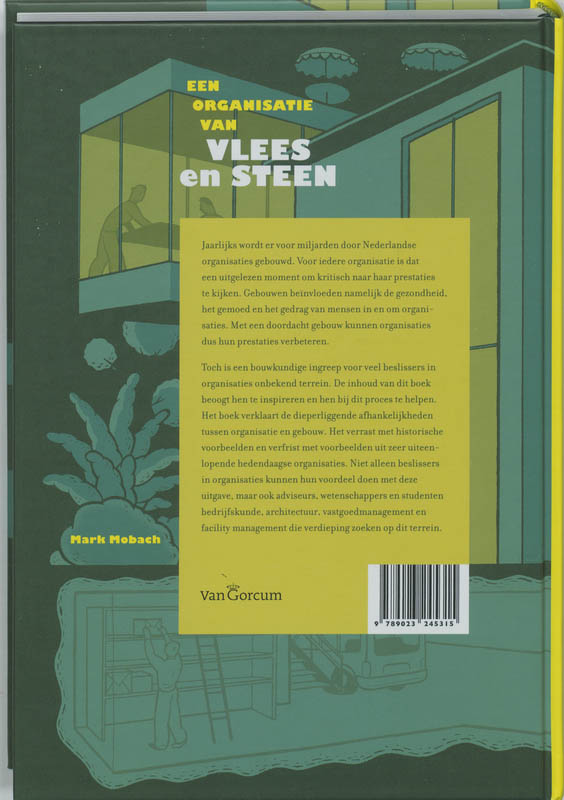 Achterkant van Een organisatie van vlees en steen