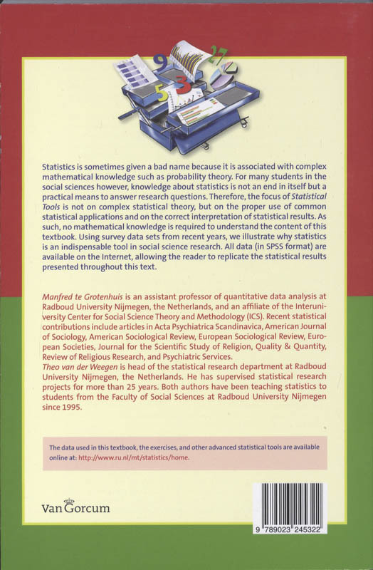 Achterkant van Statistical tools