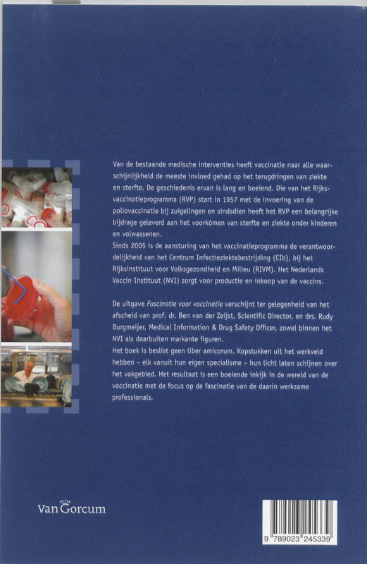 Achterkant van Fascinatie voor vaccinatie