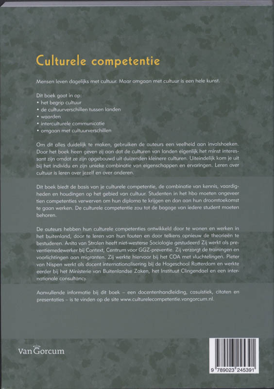 Achterkant van Culturele competentie