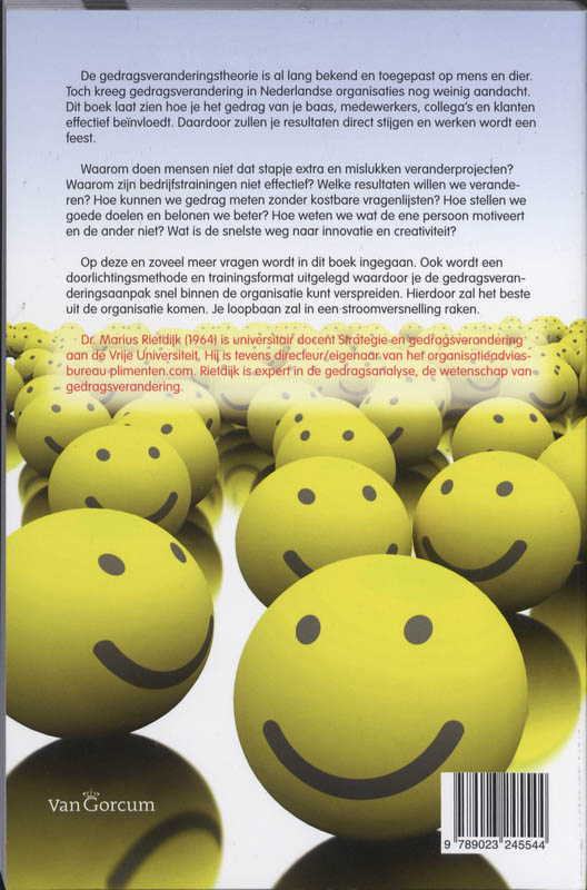Achterkant van Gedragsverandering in organisatie