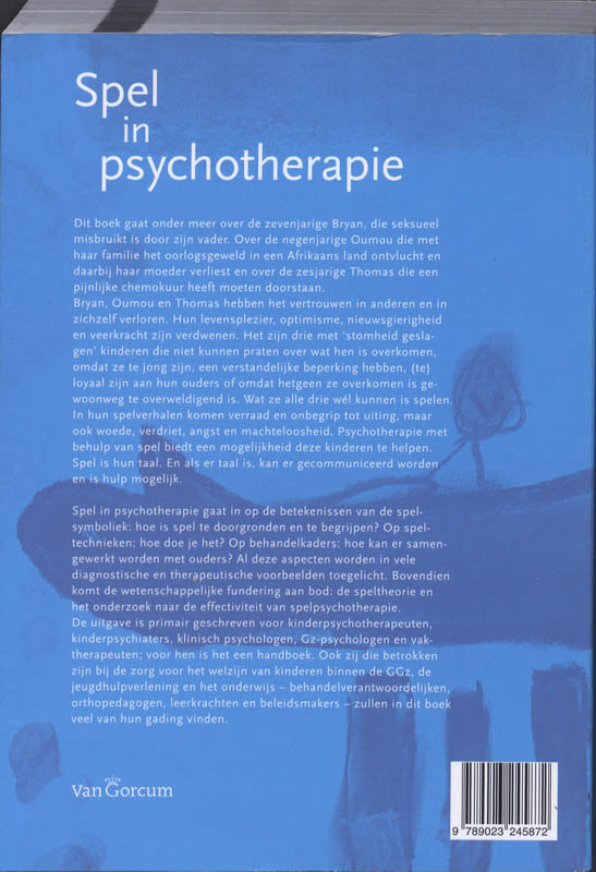 Achterkant van Spel in psychotherapie