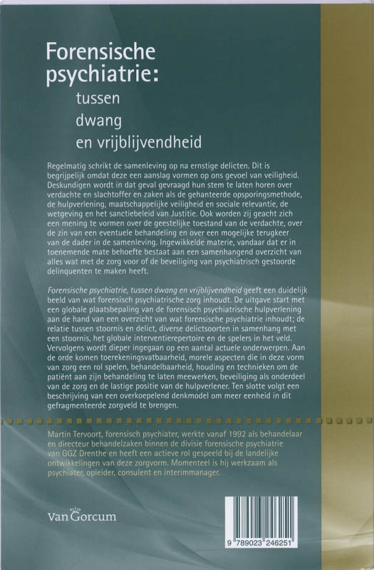 Achterkant van Forensiche psychiatrie