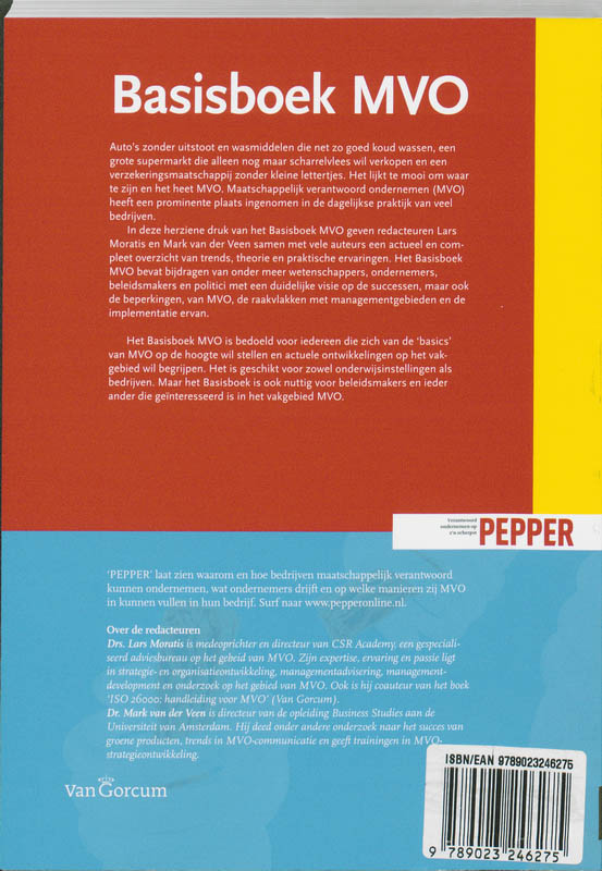 Achterkant van Basisboek MVO