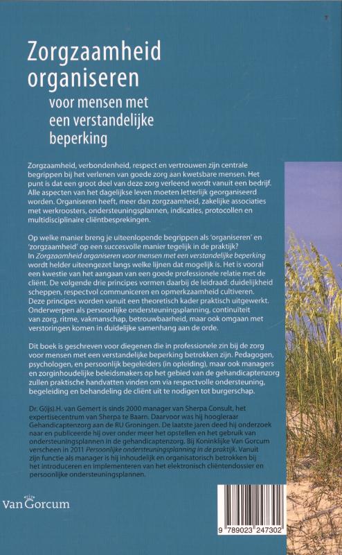 Achterkant van Zorgzaamheid organiseren