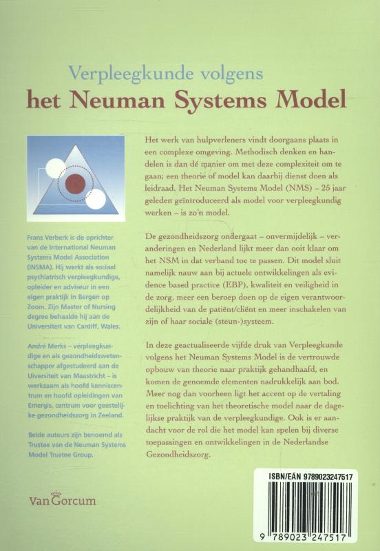 Achterkant van Verpleegkunde volgens het Neuman systems model