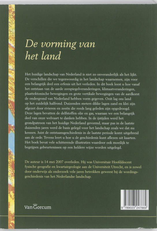 Achterkant van De vorming van het land