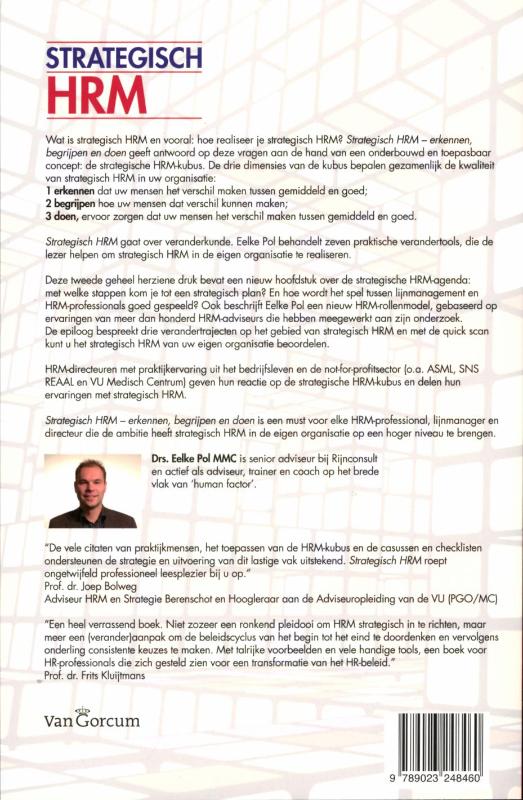 Achterkant van Strategisch HRM