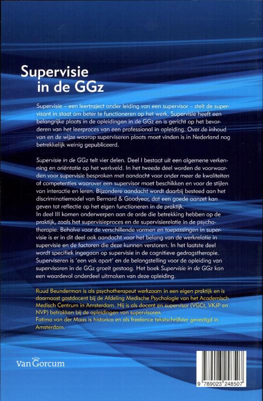 Achterkant van Supervisie in de GGz