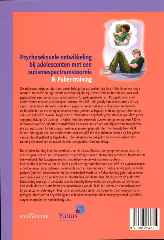 Achterkant van Psychoseksuele ontwikkeling bij adolescenten met een autisme-spectrum stoornis