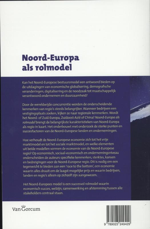 Achterkant van Noord-Europa als rolmodel