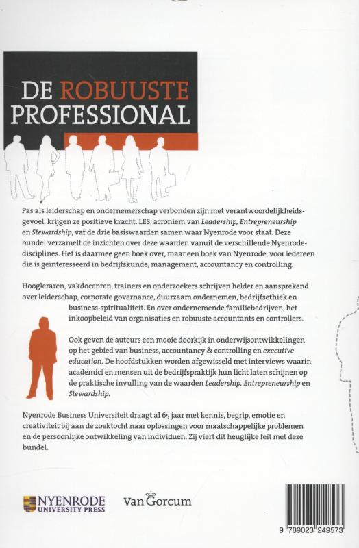 Achterkant van De robuuste professional