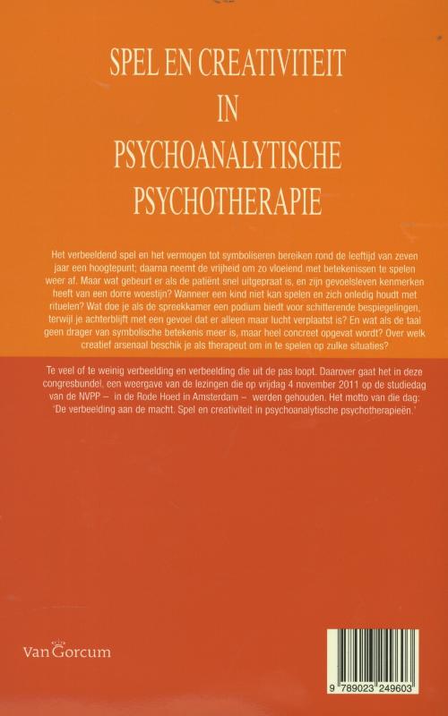 Achterkant van Spel en creativiteit in psychoanalytische psychotherapie