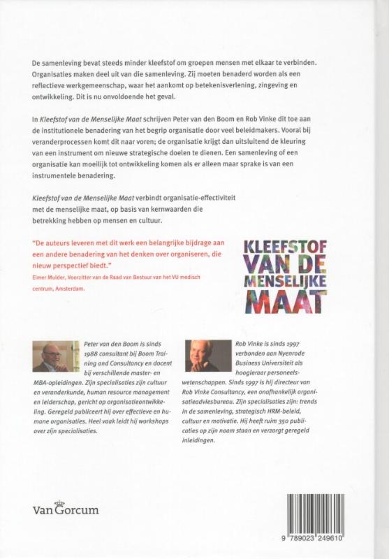 Achterkant van kleefstof van de menselijke maat