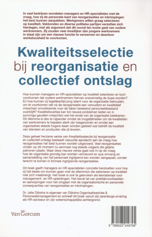 Achterkant van Kwaliteitsselectie bij reorganisatie en collectief ontslag