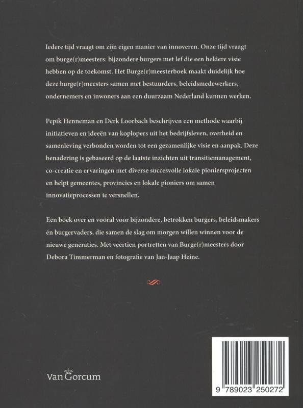 Achterkant van Burgermeesterboek