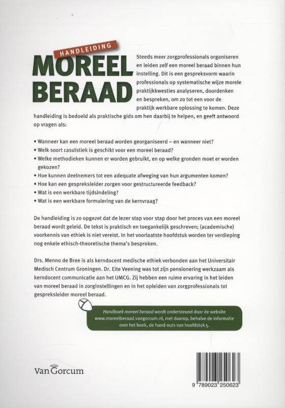 Achterkant van Handleiding moreel beraad