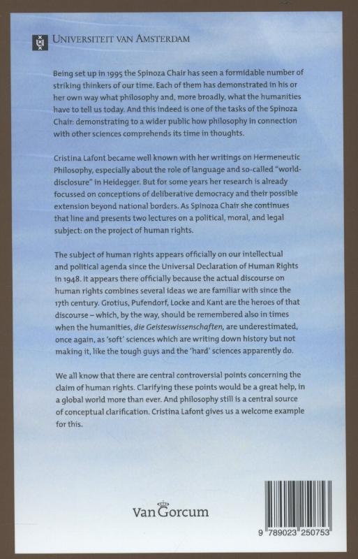 Achterkant van Global governance and human rights