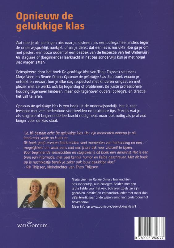 Achterkant van Opnieuw de gelukkige klas