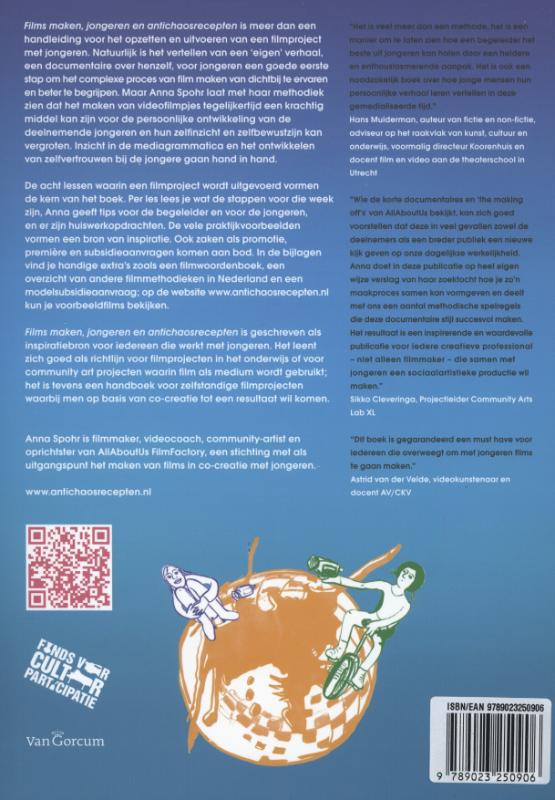 Achterkant van Films maken, jongeren en antichaosrecepten