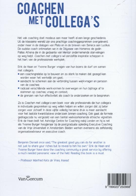 Achterkant van Coachen met collega's