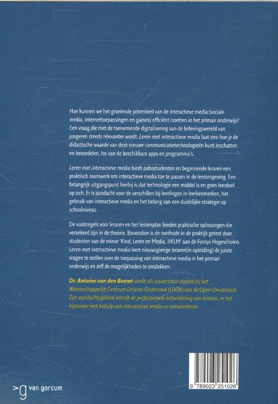Achterkant van Leren met interactieve media