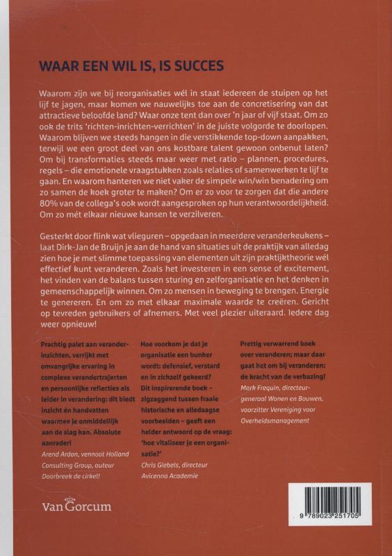 Achterkant van Waar een wil is, is succes