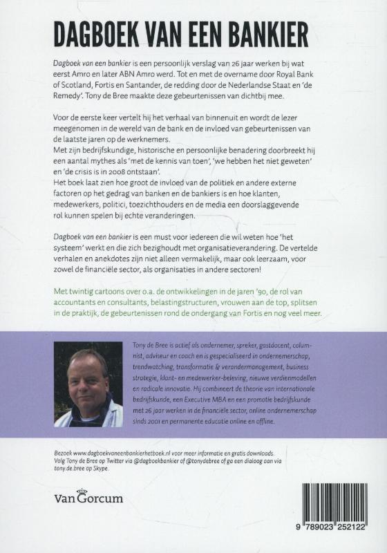 Achterkant van Dagboek van een bankier