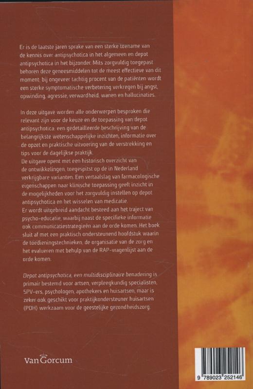 Achterkant van Depot antipsychotica