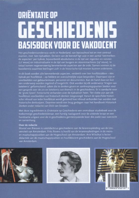 Achterkant van Oriëntatie op geschiedenis