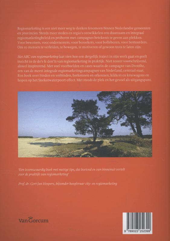 Achterkant van Het ABC van regiomarketing