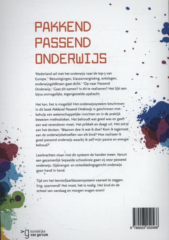 Achterkant van Pakkend passend onderwijs