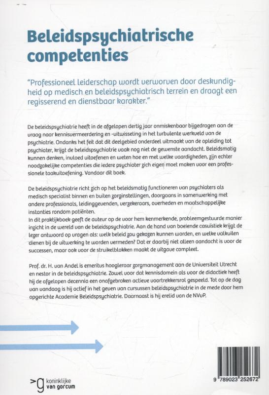 Achterkant van Beleidspsychiatrische competenties