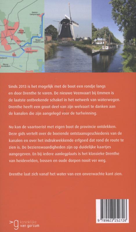 Achterkant van Drenthe zien vanaf het water