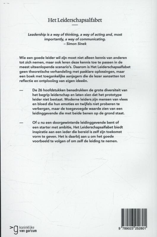 Achterkant van Het leiderschapsalfabet