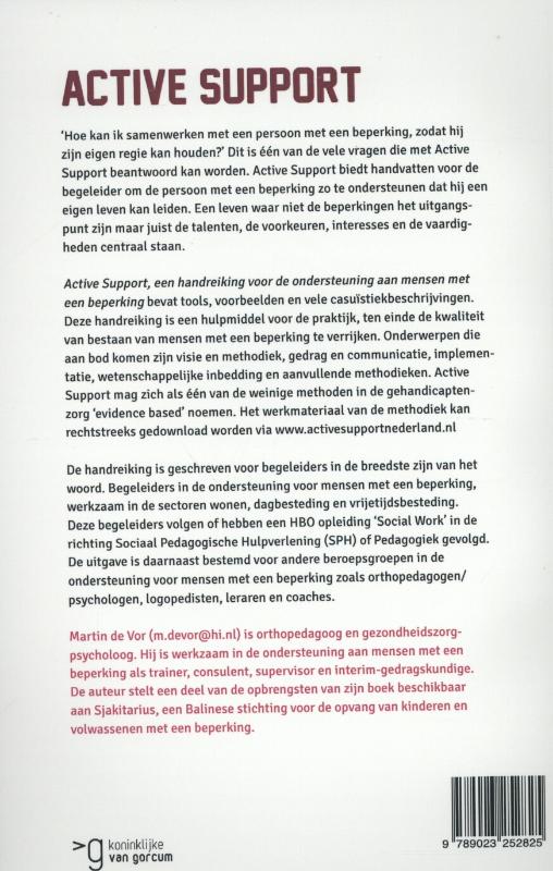 Achterkant van Active support