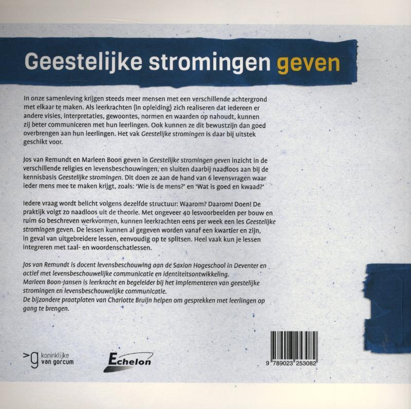 Achterkant van Geestelijke stromingen geven