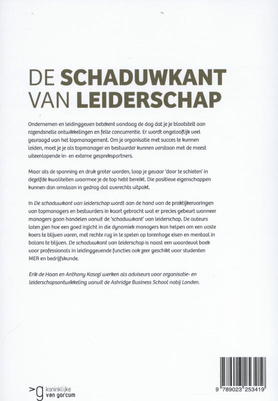 Achterkant van De schaduwkant van leiderschap