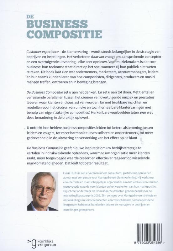 Achterkant van De business compositie